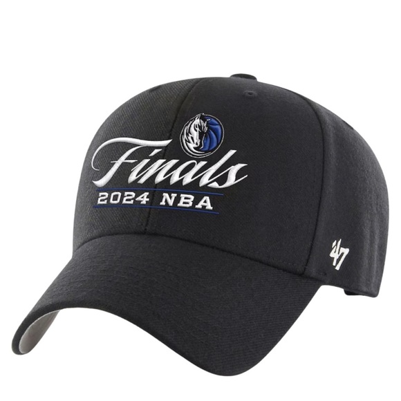 Dallas Mavericks 47 2024 NBA Finals Adjustable Hat Black OSFA Wool Blend NWOT - Picture 1 of 8